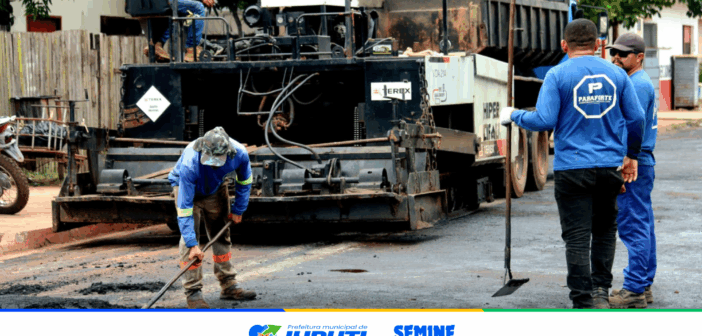 Recapeamento asfáltico avança no bairro Maracanã.