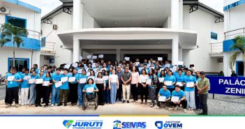 Cerimônia de encerramento do ciclo 2024–2025 do Programa Juruti Mais Jovem.