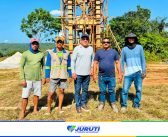 Visita técnica acompanha andamento da construção do elevado na comunidade Diamantino, região do Miri.