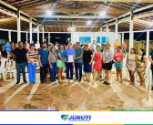 Assinatura da Ordem de Serviço para a construção de uma quadra poliesportiva na comunidade Café Torrado.